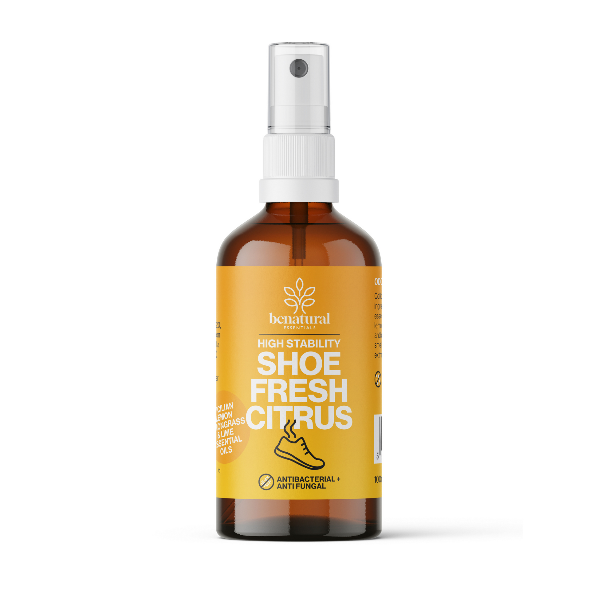 Shoe Fresh Citrus Deodoriser with Lemon, Lemongrass & Lime Essential Oil 100ml