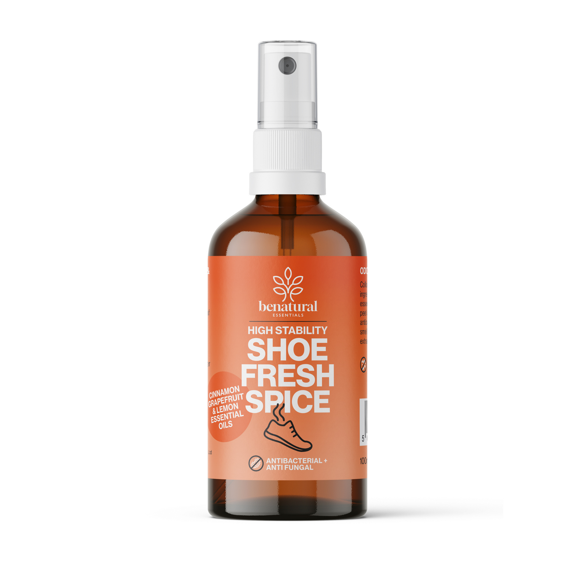 Shoe Fresh Spice Deodoriser with Cinnamon, Grapefruit & Lemon Essential Oil 100ml