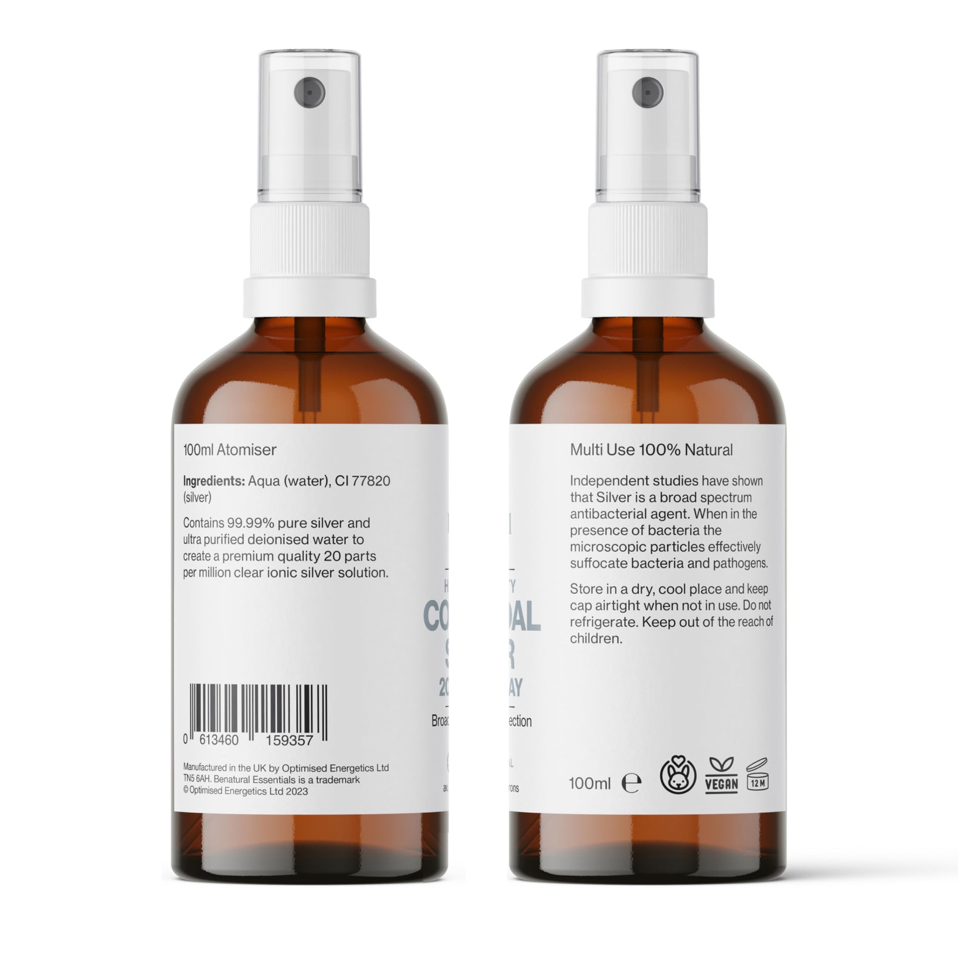 20PPM Colloidal Silver 100ml Spray