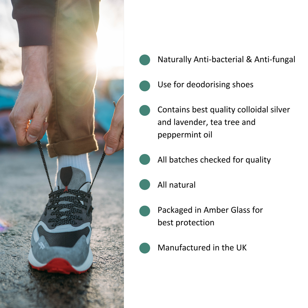 Shoe Fresh Zest Deodoriser with Lavender, Peppermint & Tea Tree Essential Oil 100ml