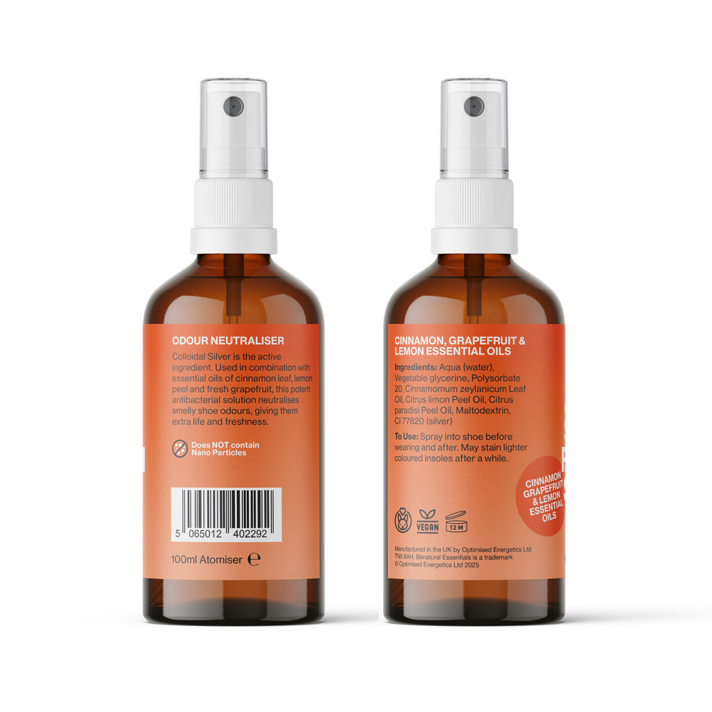Shoe Fresh Spice Deodoriser with Cinnamon, Grapefruit & Lemon Essential Oil 100ml