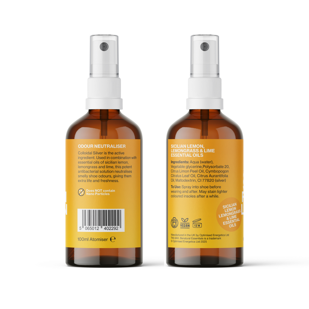Shoe Fresh Citrus Deodoriser with Lemon, Lemongrass & Lime Essential Oil 100ml