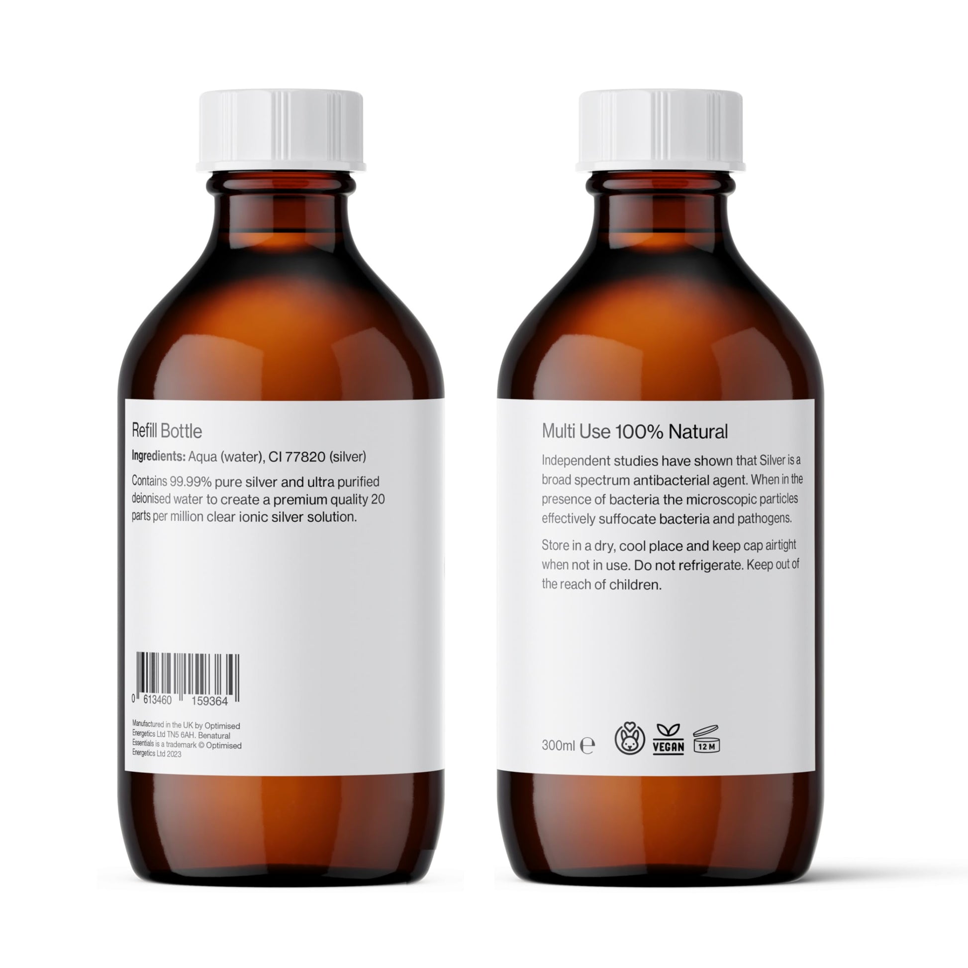 20PPM Colloidal Silver 300ml Refill Bottle