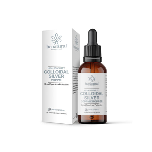 20PPM Colloidal Silver 100ml Dropper Bottle